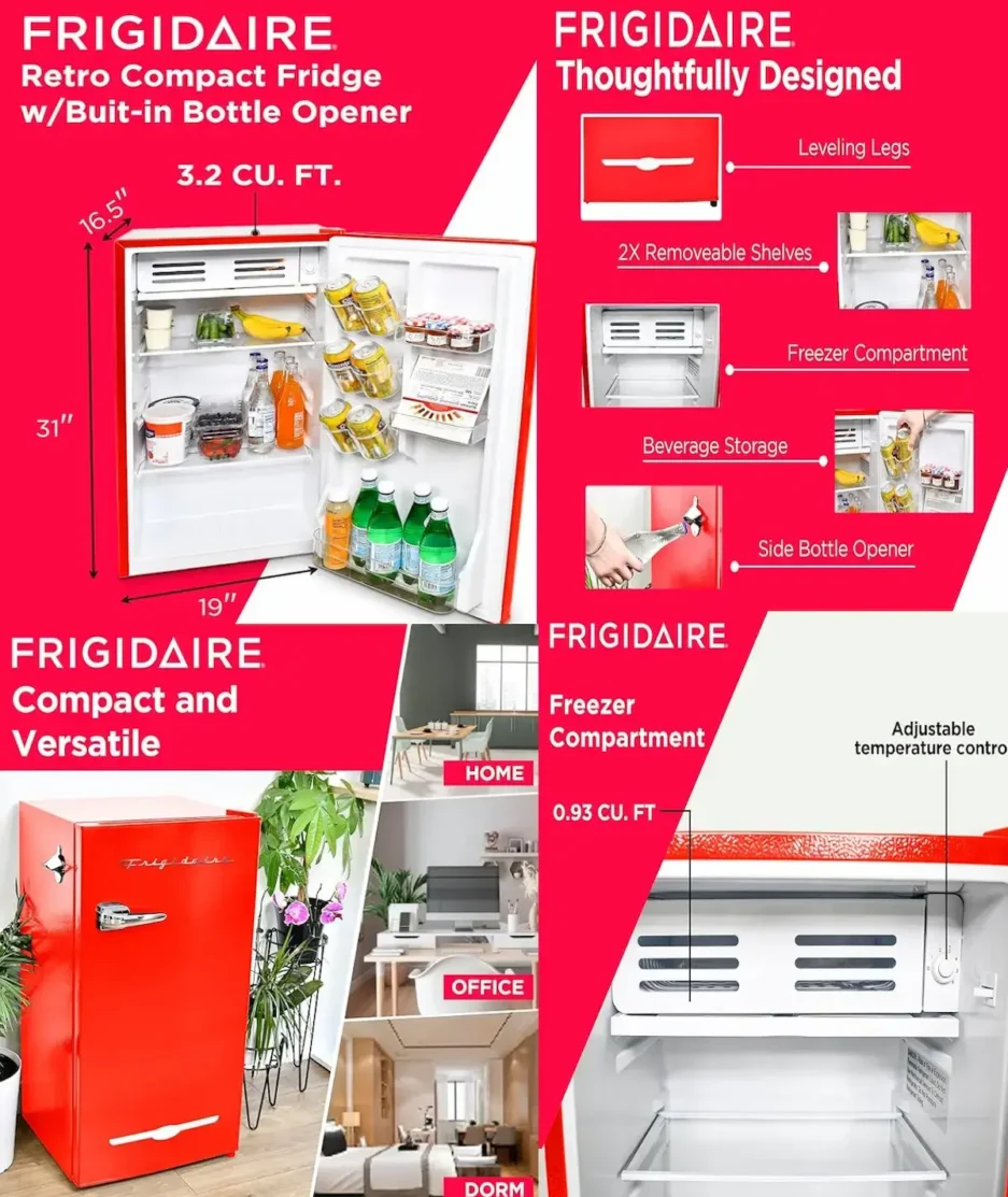 Frigidaire Retro Compact Fridge